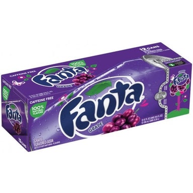 Fanta Grape Fridge Pack (12x355ml cans) - A Taste of the States