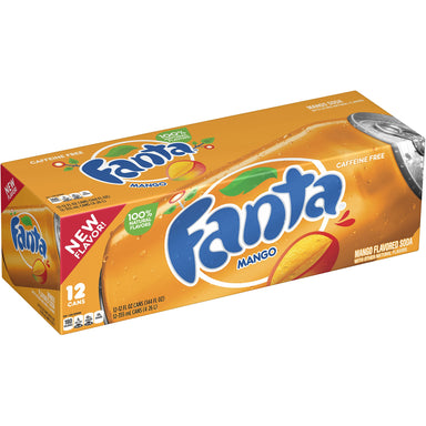 Fanta Mango Fridge Pack (12x355ml cans) - A Taste of the States