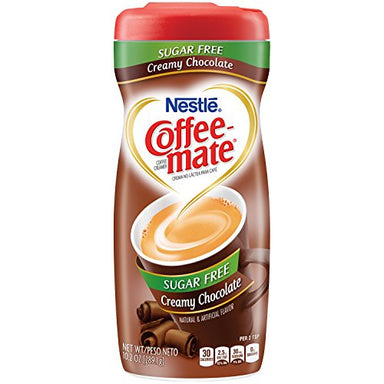 Nestle Coffee-Mate Sugar Free Creamy Chocolate (10.2oz tub) - A Taste of the States