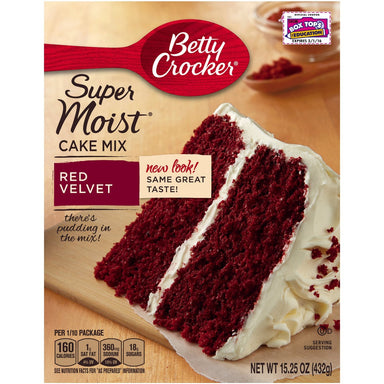 Betty Crocker Super Moist Red Velvet Cake Mix (432g) - A Taste of the States