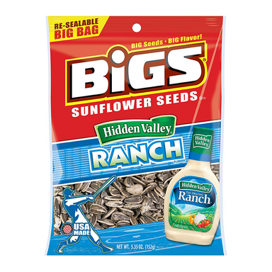BIGS Sunflower Seeds: Hidden Valley Ranch (5.35oz) - A Taste of the States